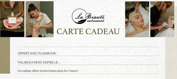 Carte cadeau massage